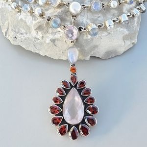 Nicky Butler Limited RAJ Collection Multi Gemstone NB Necklace Sterling #28/75